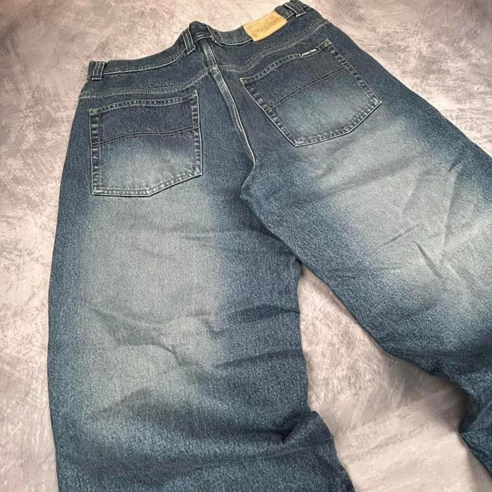 Jordan Craig Jeans 36x32 Mens Blue Wash Y2K Baggy Hip Hop - Picture 2 of 8